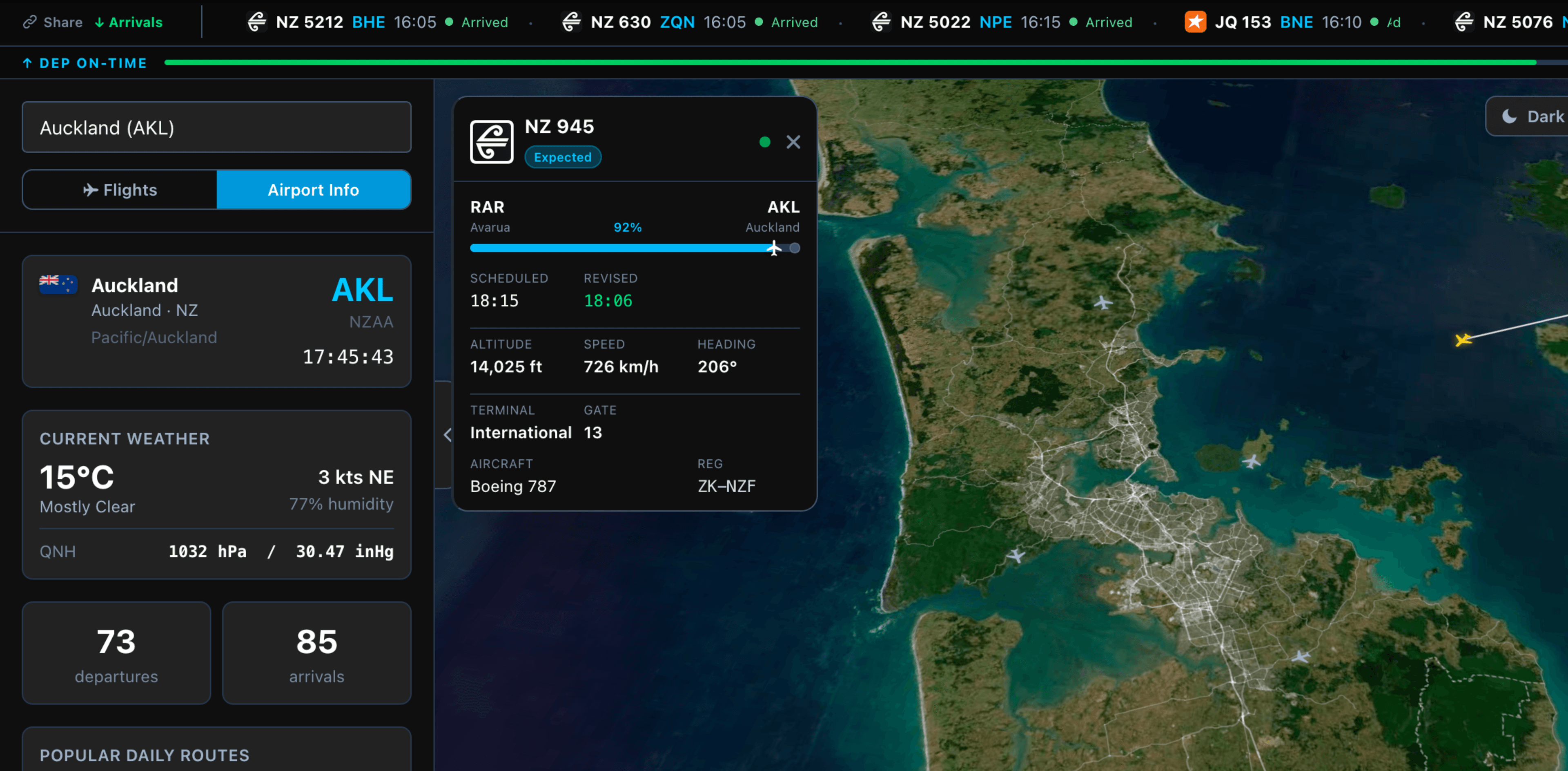 Airport Dashboard